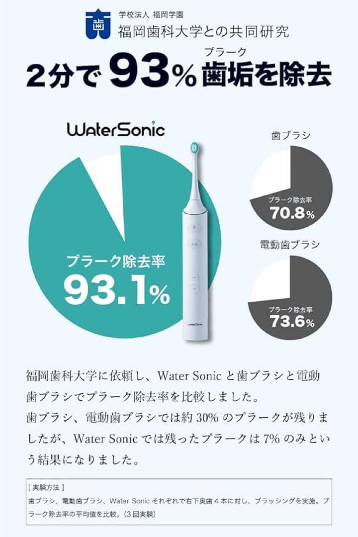 ウォーターソニック フルセット 電動歯ブラシ 水流 ジェットウォッシャー