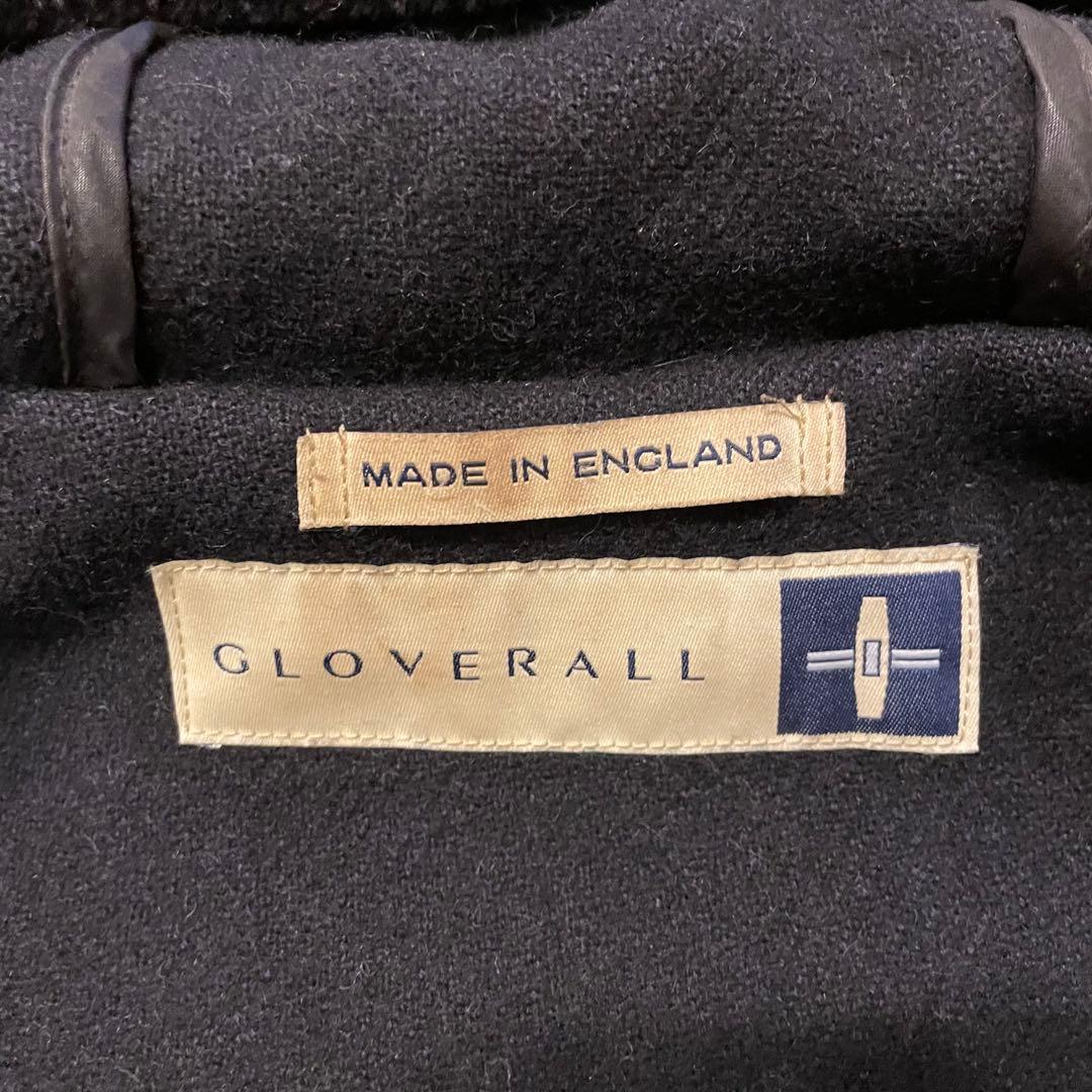 90s 英国製 グローバーオール キングストン ヘリンボーン ダッフルコート 黒