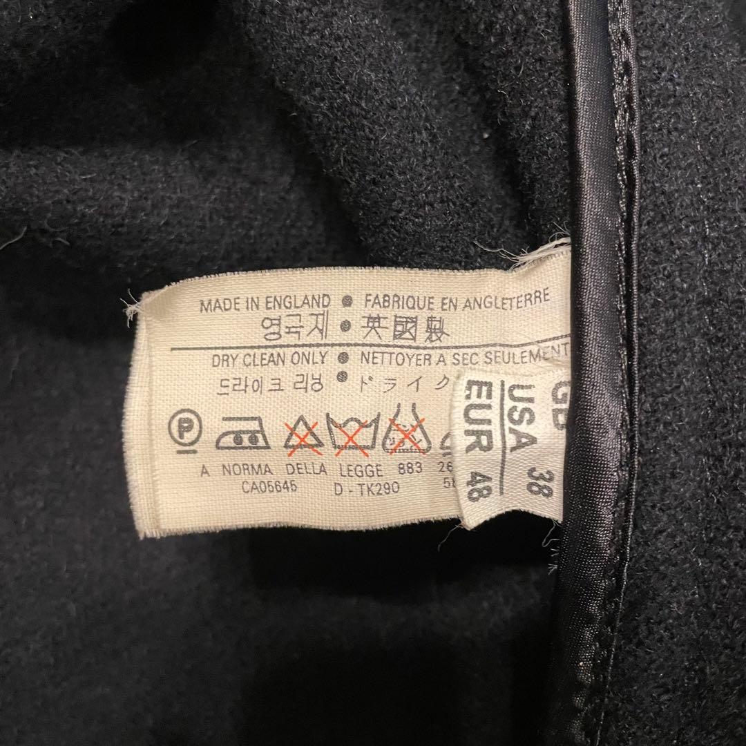 90s 英国製 グローバーオール キングストン ヘリンボーン ダッフルコート 黒