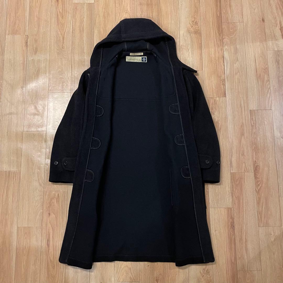 90s 英国製 グローバーオール キングストン ヘリンボーン ダッフルコート 黒