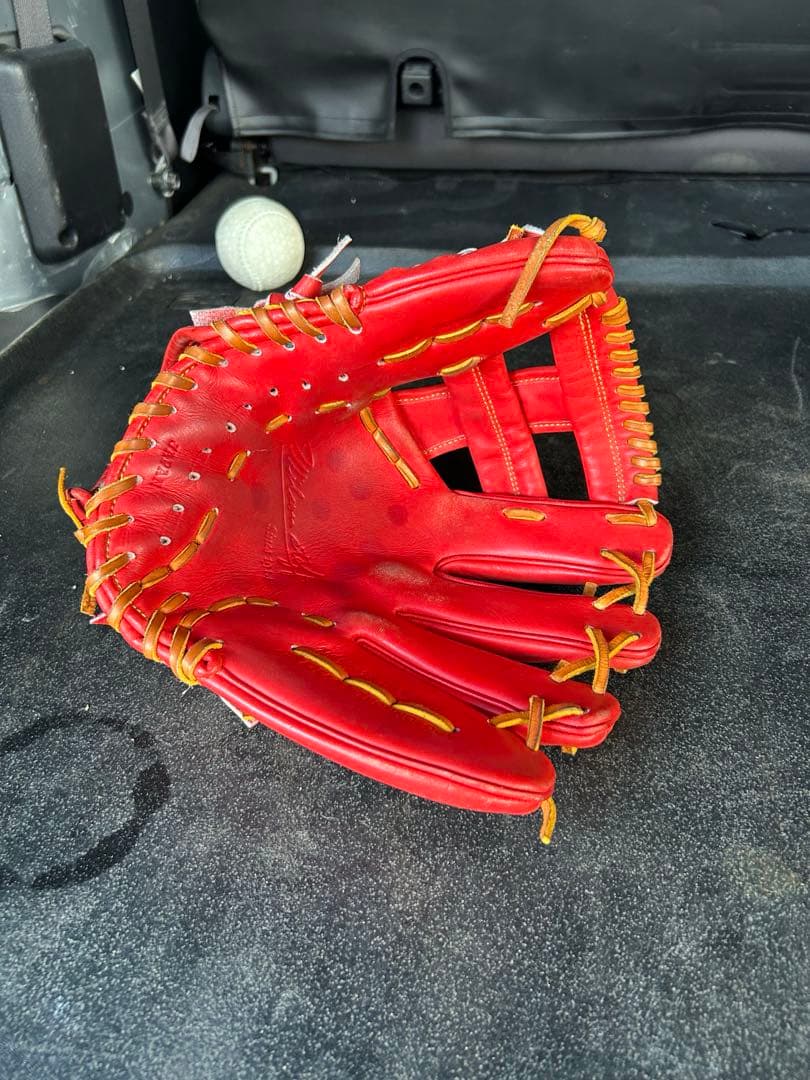Wilson レッド 硬式グローブ　湯揉み済み