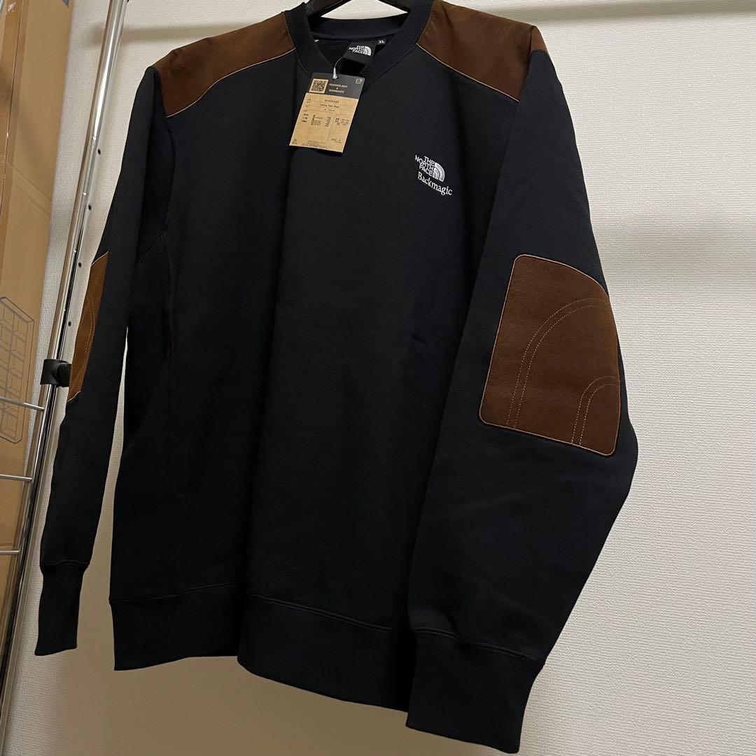 ノースフェイス Backmagic限定 Sweat Crew【XL】ブラック 黒