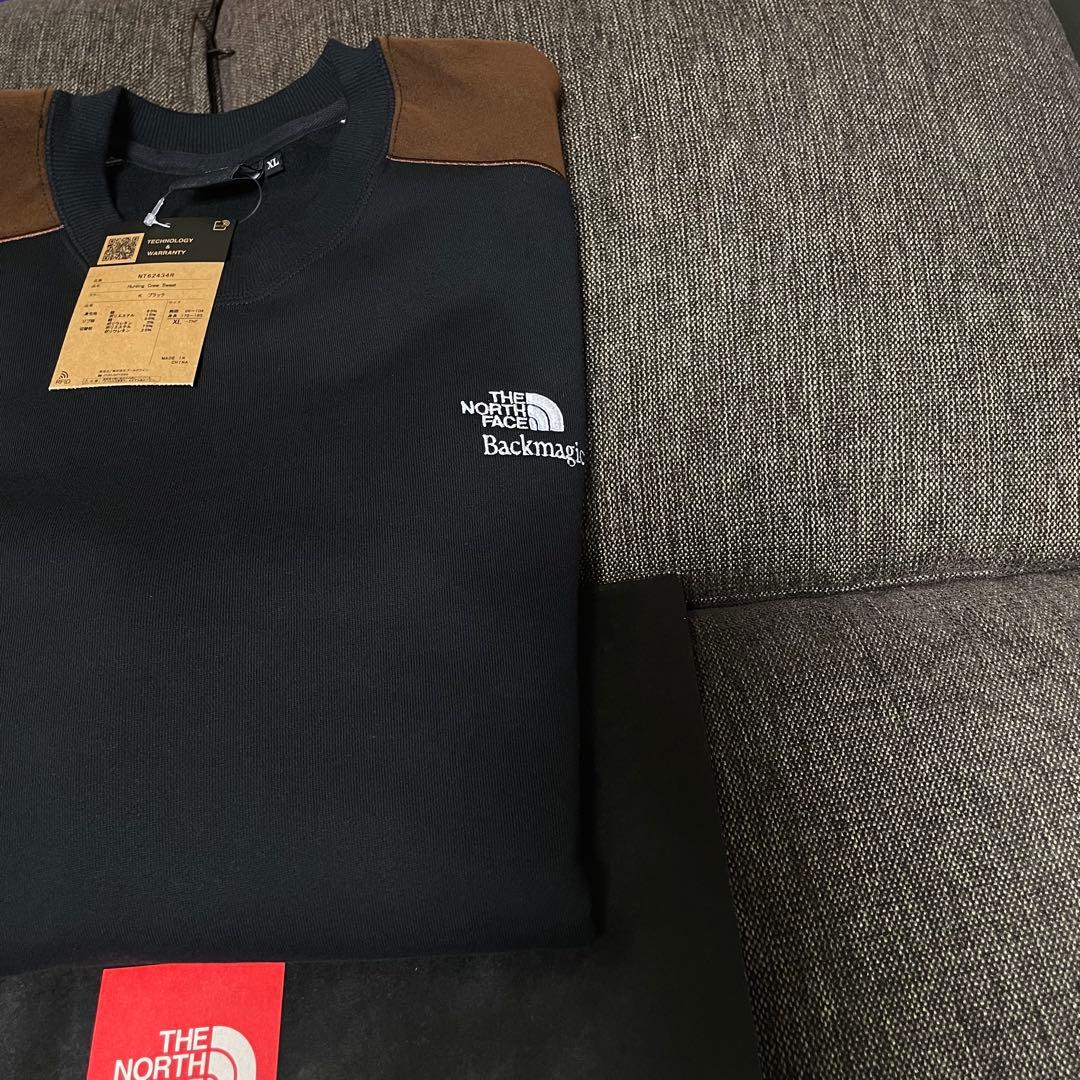 ノースフェイス Backmagic限定 Sweat Crew【XL】ブラック 黒