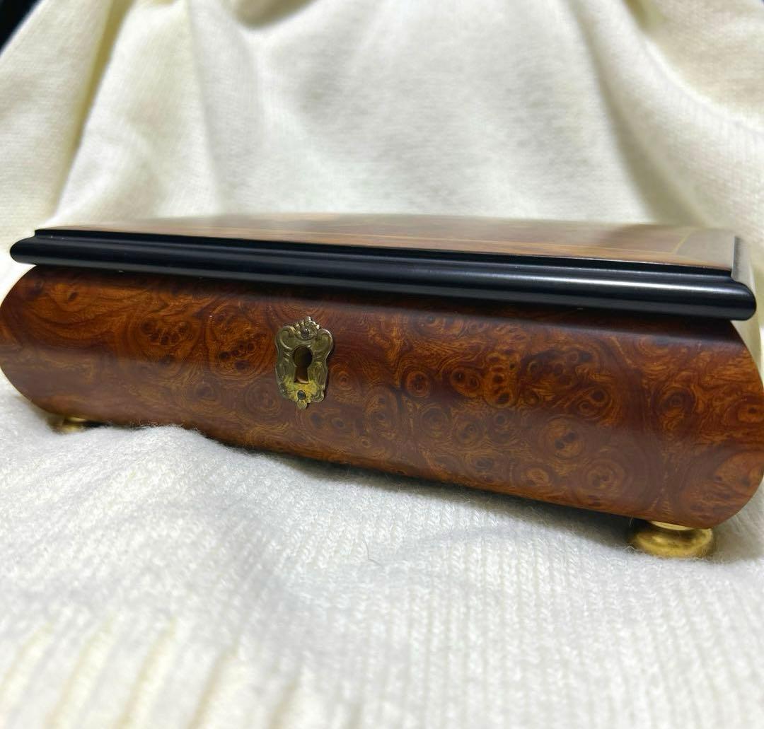 【Romance】REUGE　リュージュ　象嵌　オルゴール　ジュエリーボックス