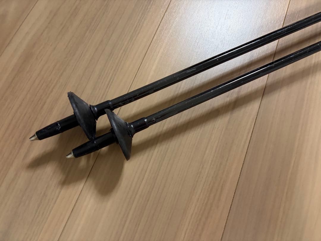 ★美品★お洒落　オガサカ スキーストック 収縮ポール　調整可能　デモ技術選