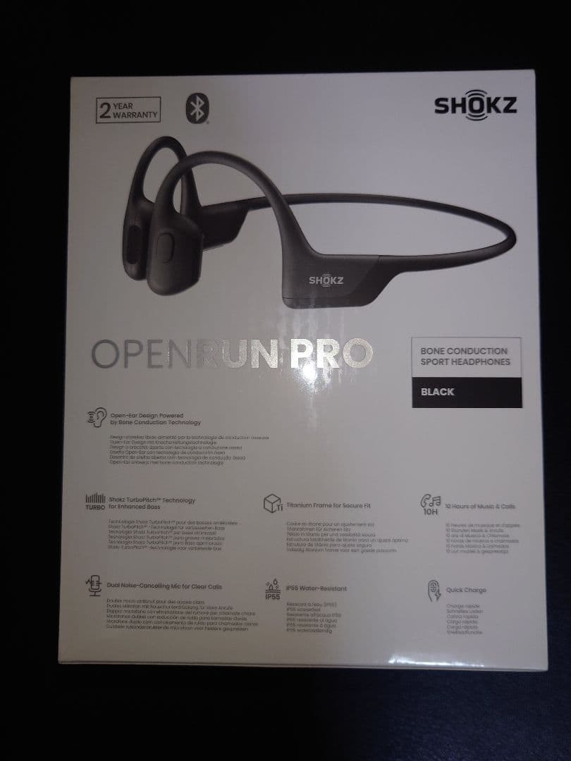 【未開封】SHOKZ OPENRUN PRO 骨伝導イヤホン ブラック