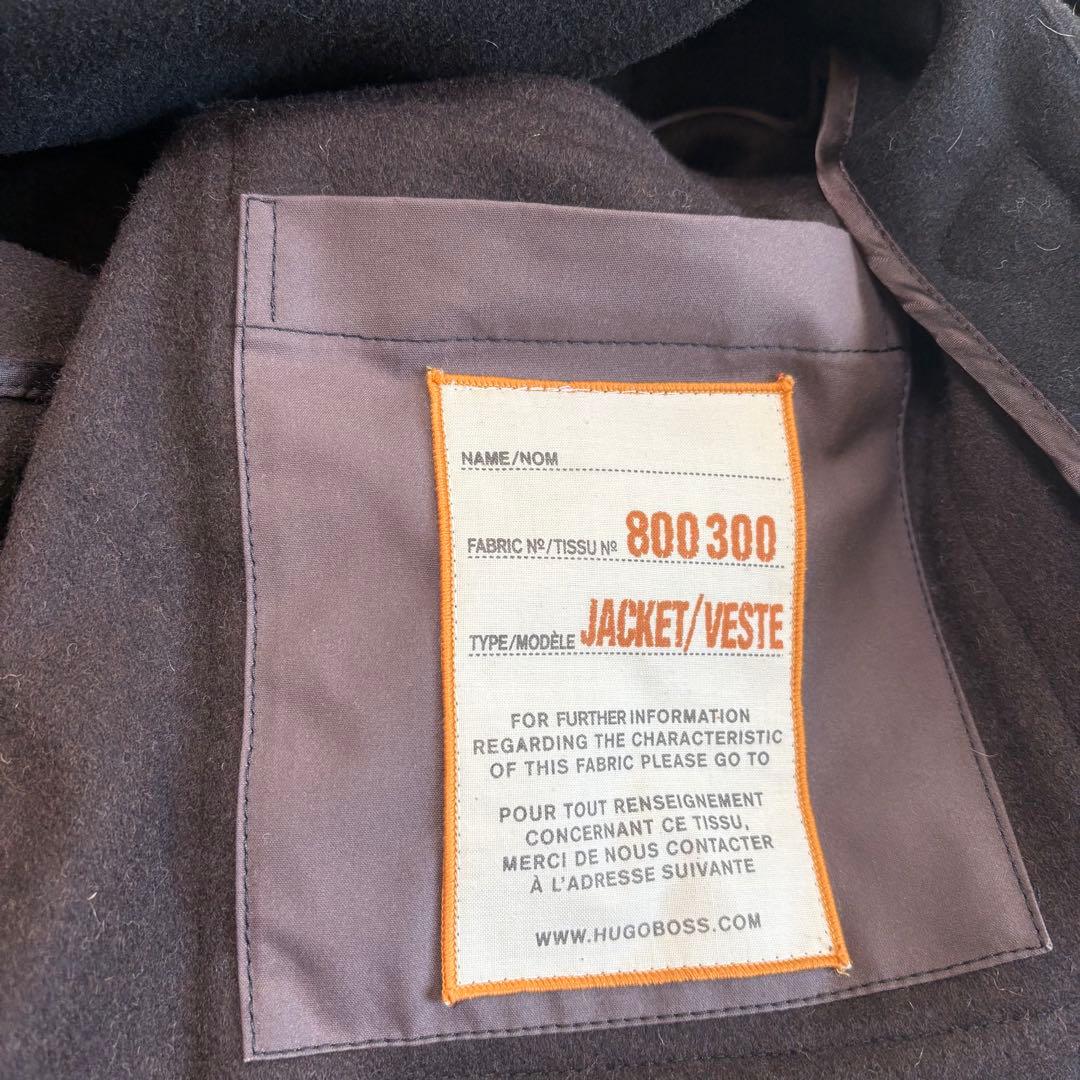 HUGO BOSS ヒューゴボス ダッフルコート 黒 アウター 4462