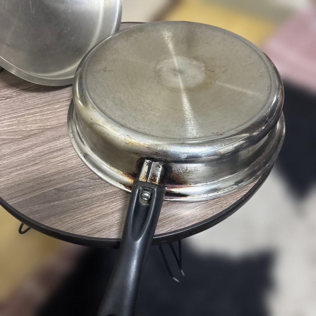 アムウェイステンレス無水フライパン 11195蓋付き