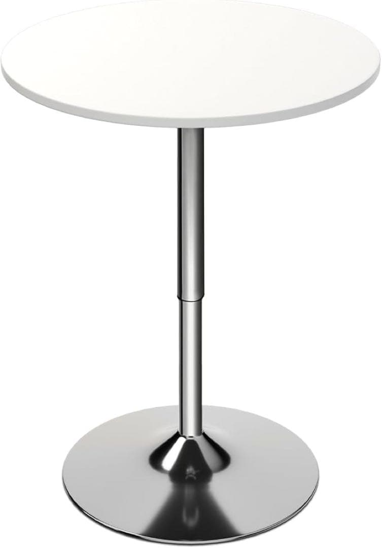 k*ン様 新品⭐︎ホワイト円形テーブル 高さ調整可能