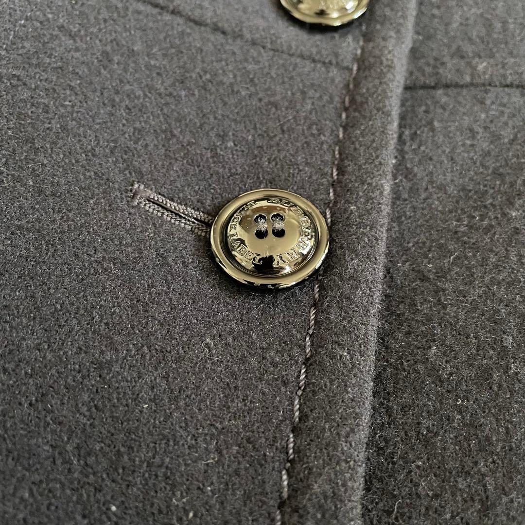 希少デザイン✨バーバリーブラックレーベル ナポレオンコート 38サイズ ネイビー