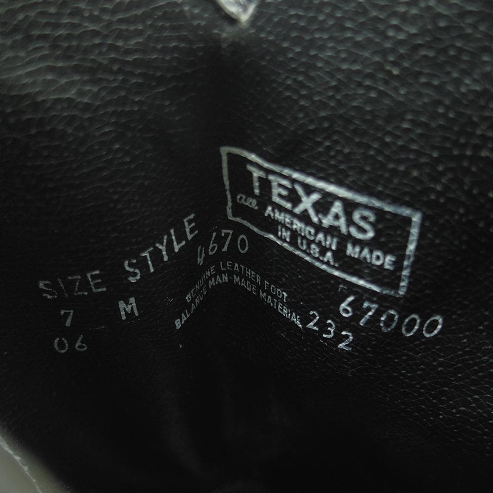 25cm　TEXAS　ウエスタンブーツ　2トーン　USA製　P3705