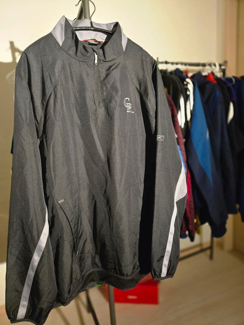 ​【希少】 00s Reebok コロラドロッキーズ ハーフジップ ウェア