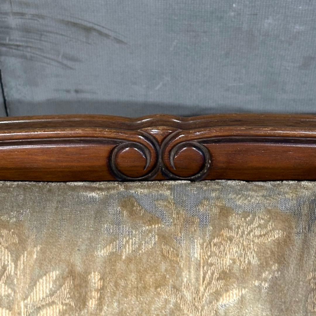 ✿70s✿ 昭和レトロ カリモク 3人掛けソファ ヴィンテージ 応接家具 金華山