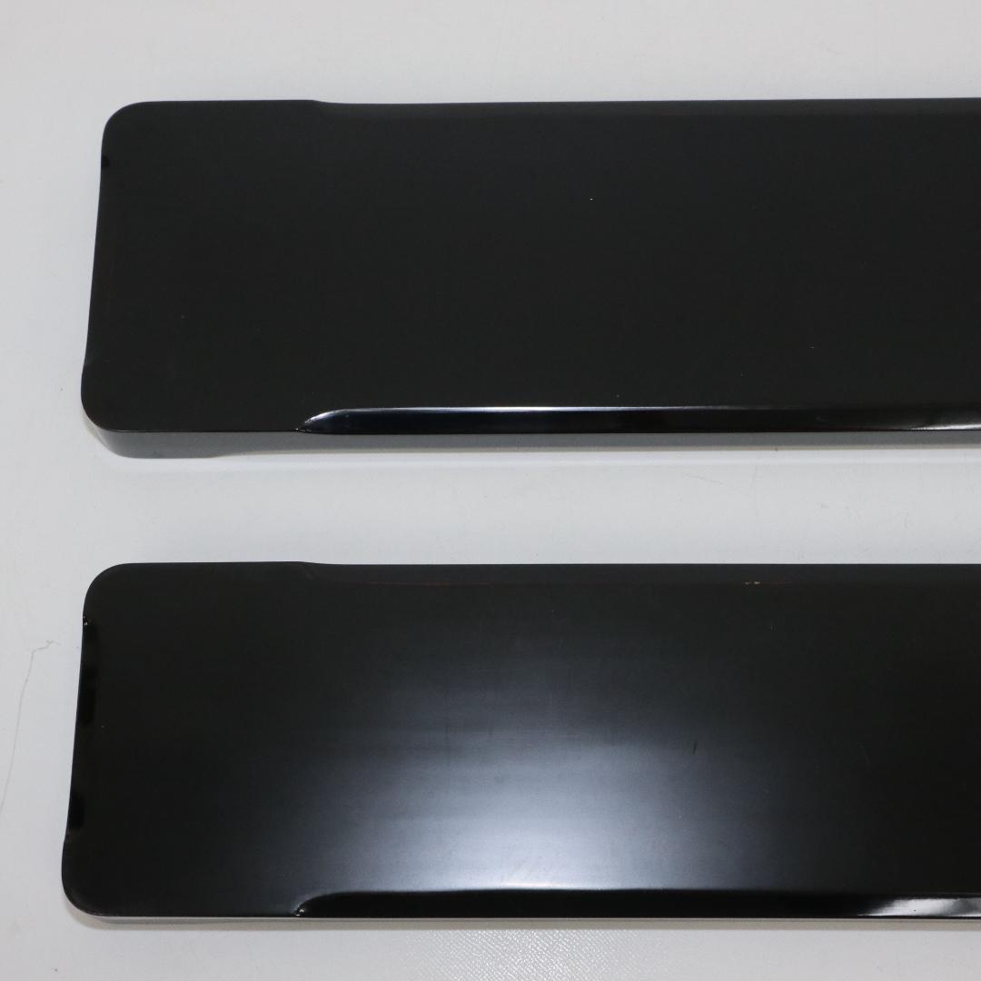 一文字盆 煎茶盆 長盆 角盆 天然木 漆 布 綿