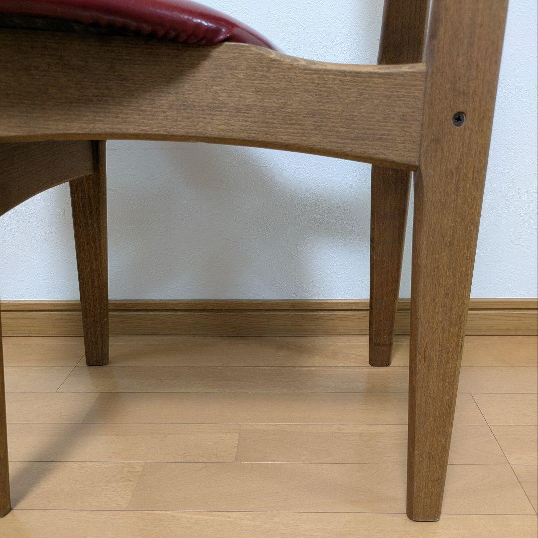 ダイニングチェア Pin Chair 鋲打ちレッドPin-RDレトロ北欧