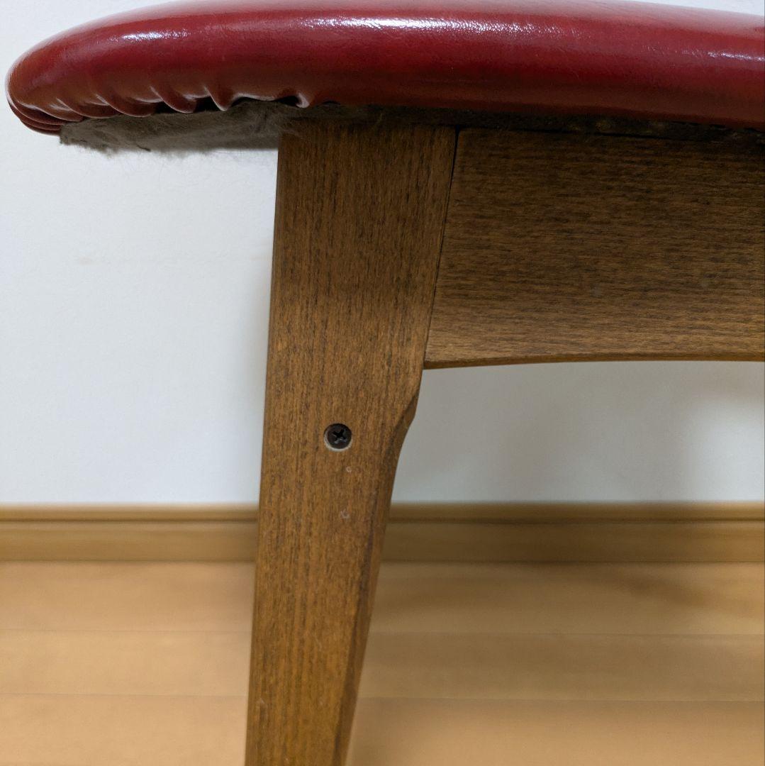 ダイニングチェア Pin Chair 鋲打ちレッドPin-RDレトロ北欧