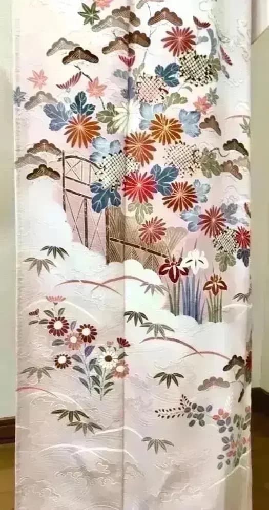 厳選落款有 着物訪問着 格調高く御所解文様 秀逸地紋は波間波頭 ご入学 ご卒業式