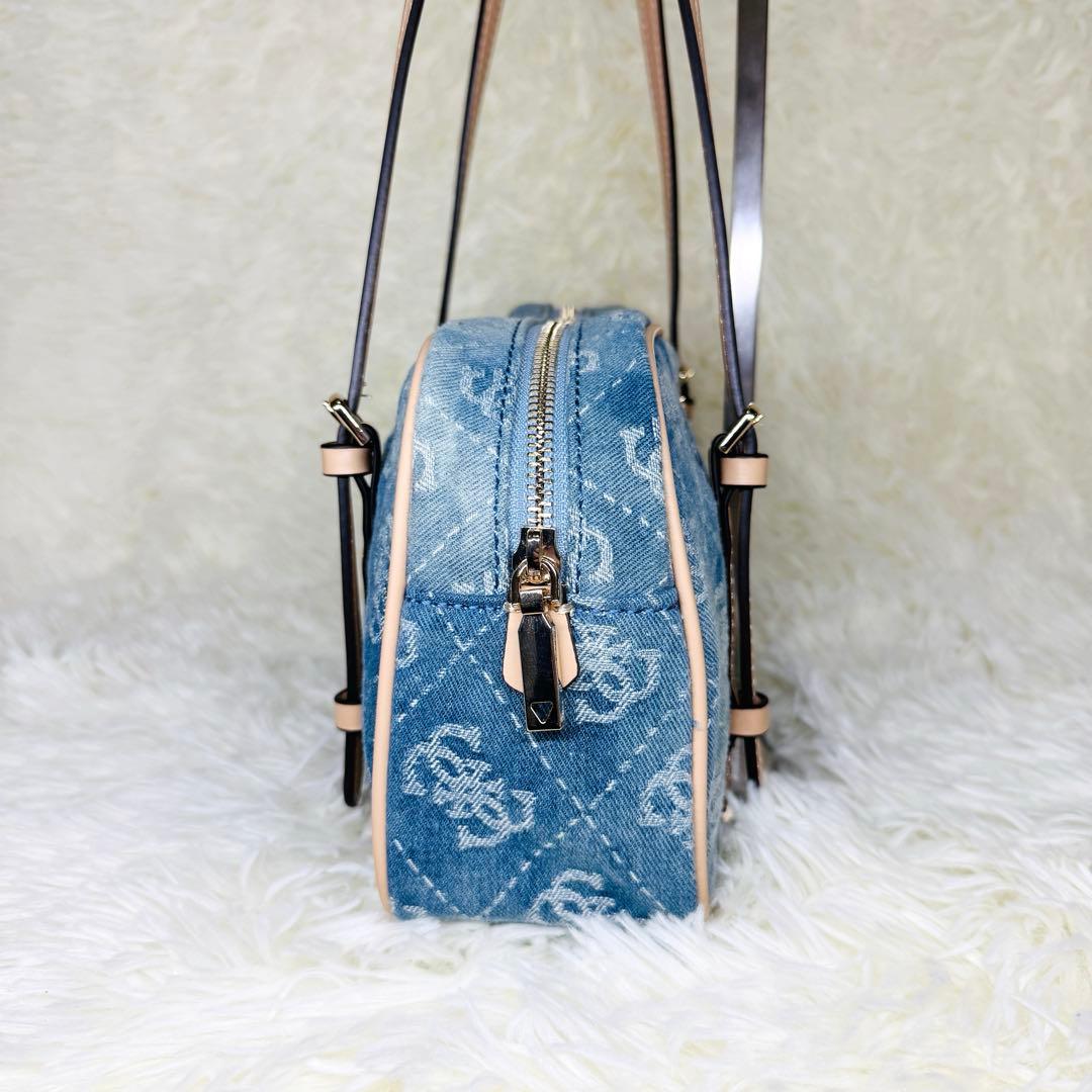 新品 未使用 GUESS ゲス ショルダーバッグ モノグラム デニム
