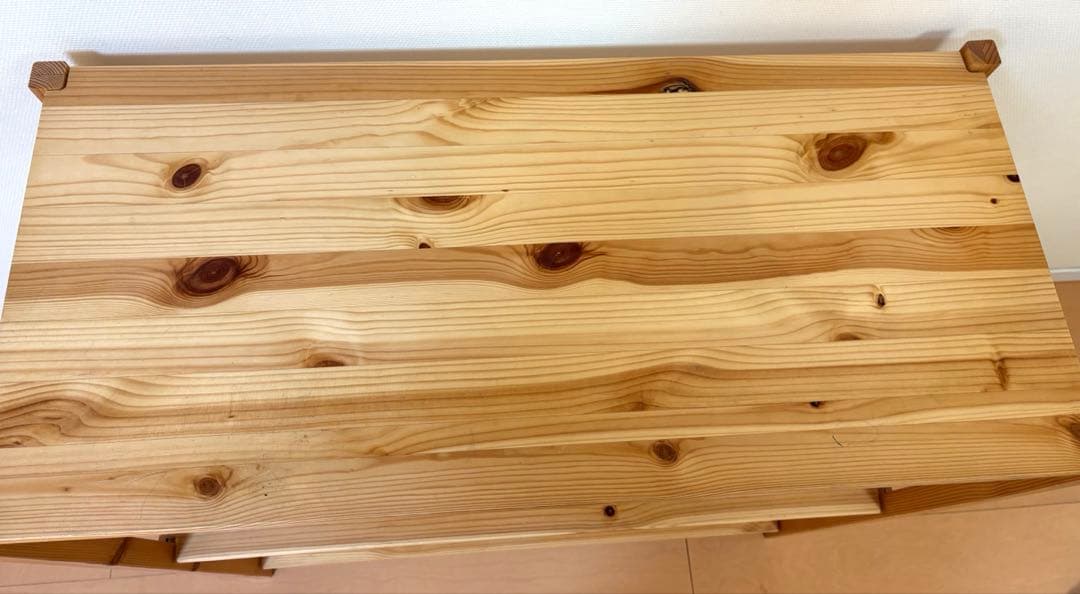 パイン材ユニットシェルフ　86センチ幅　小　無印良品　2個セット　収納棚　木材