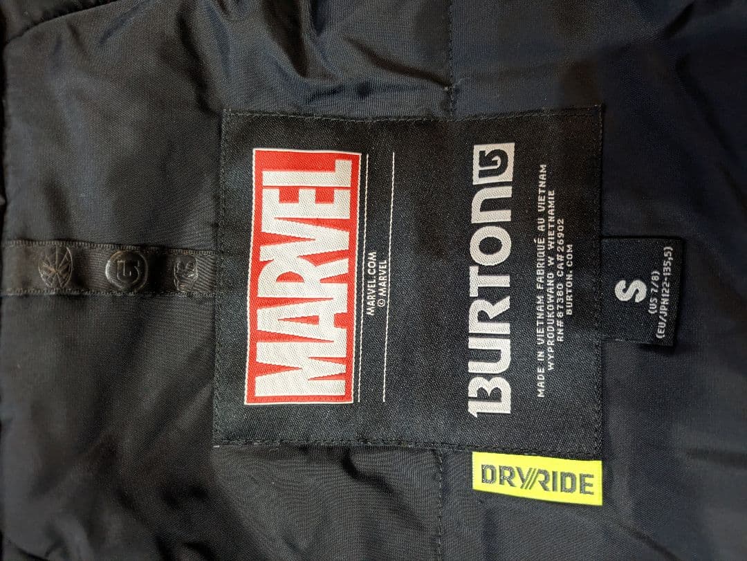 MARVEL　BURTON スノーボードウェアセット＆グローブ