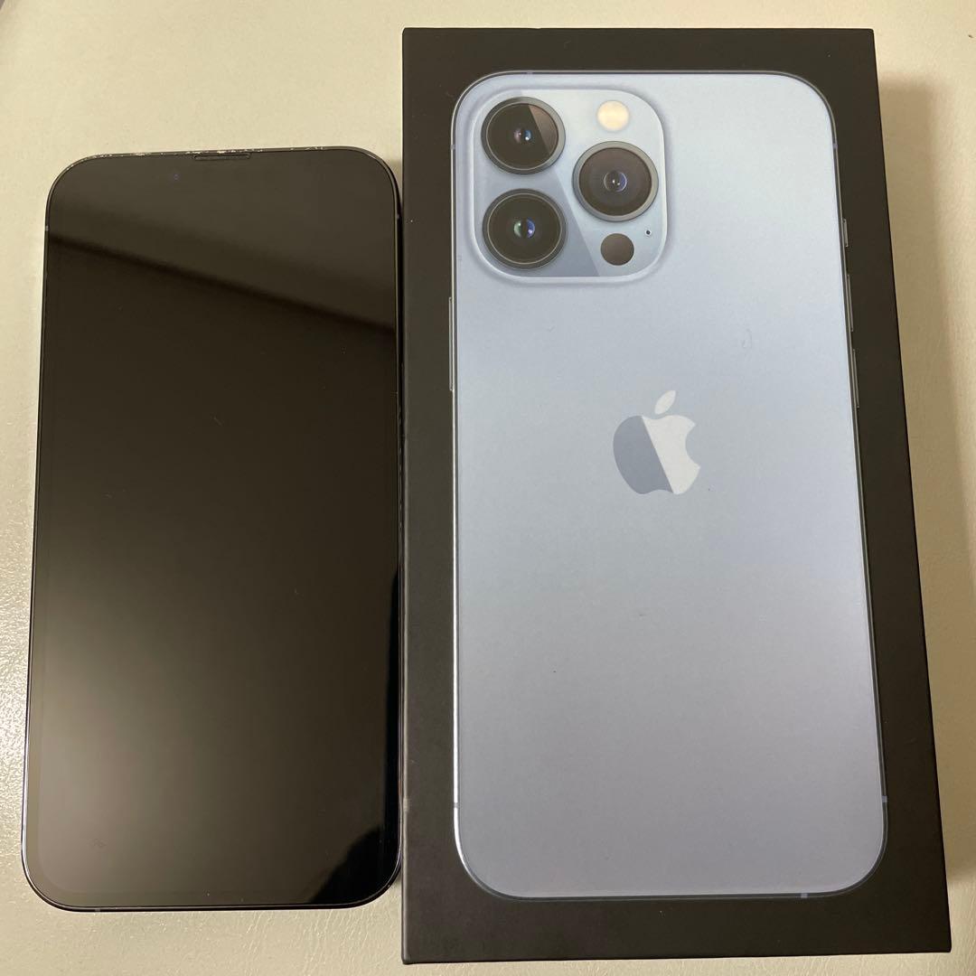 【美品】iPhone13Pro 256GB シエラブルー SIMフリー 77%