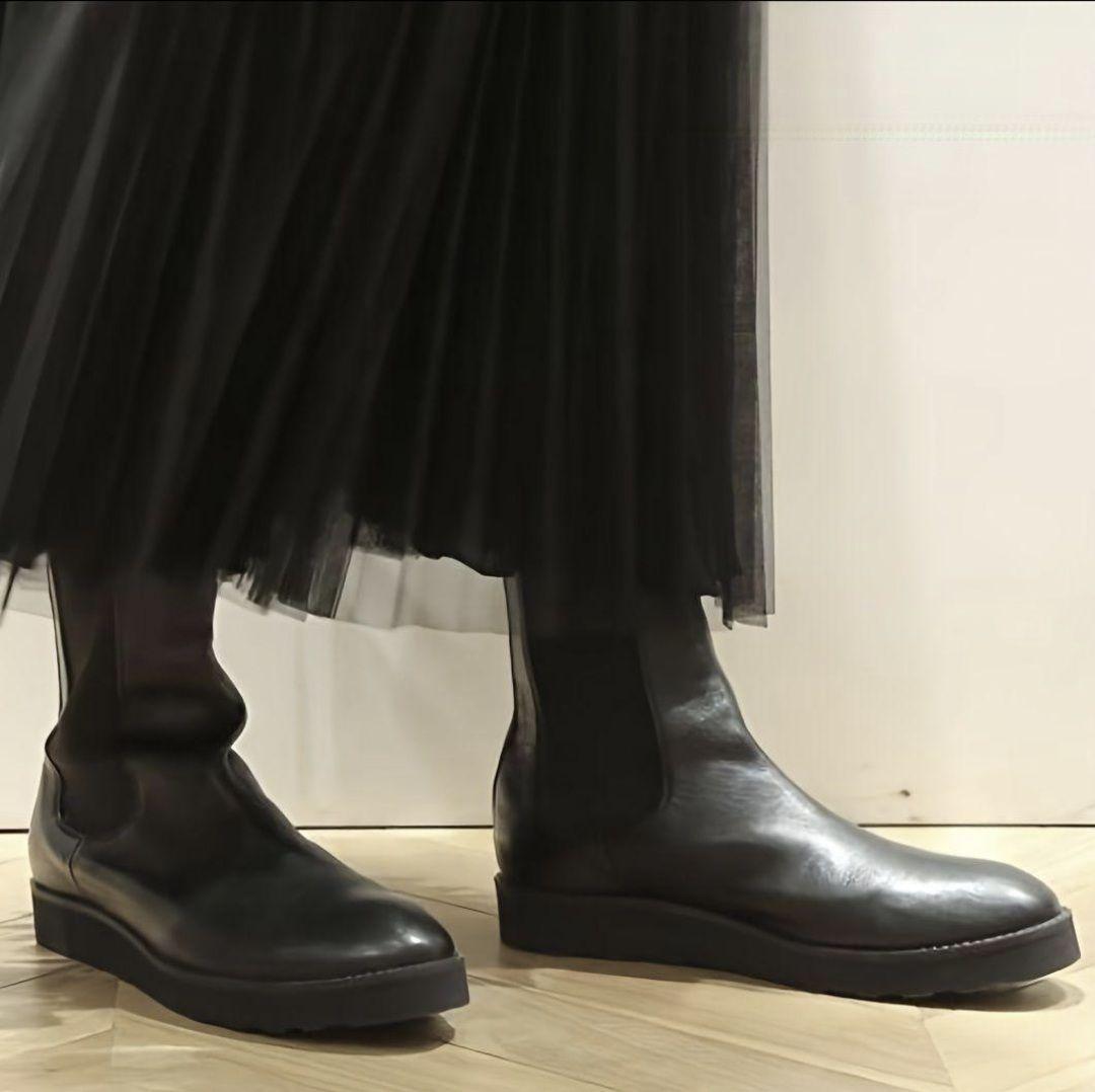 美品 カミナンド ドゥーズィエムクラス 別注 サイドゴアブーツ レザー 本革