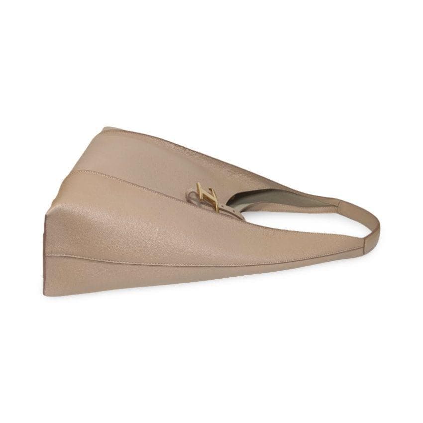 【極美品】TOD'S　Tタイムレス　ホーボー　ミディアム　ハンドバッグ　ベージュ