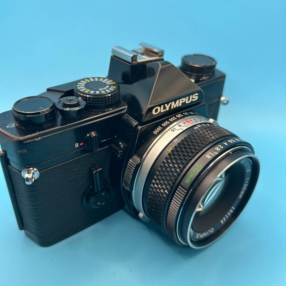 OLYMPUS OM-1 ブラック プリズム新品交換済み‼️フィルム一眼レフカメラ