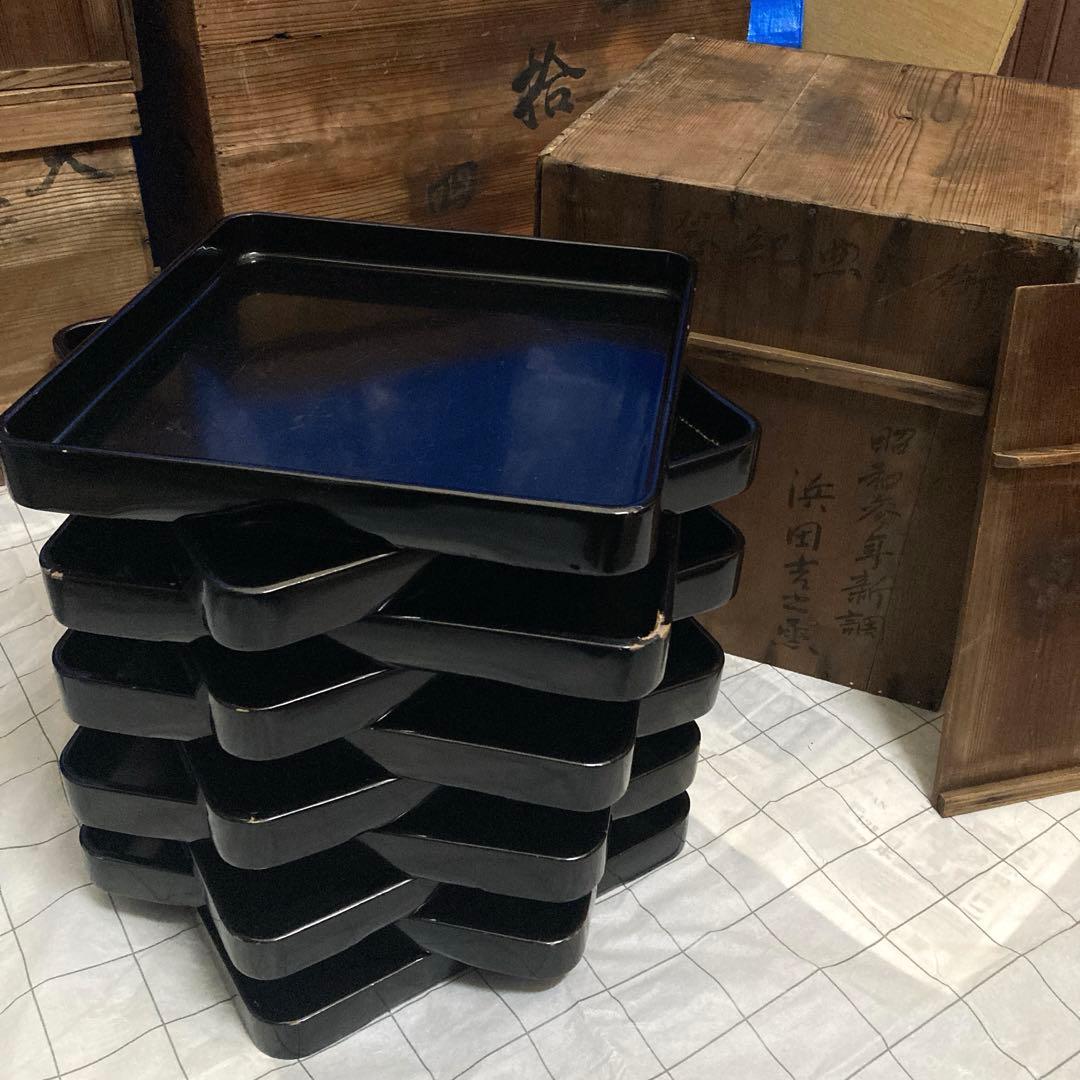 漆器 10組セット 大正末〜昭和初期の時代