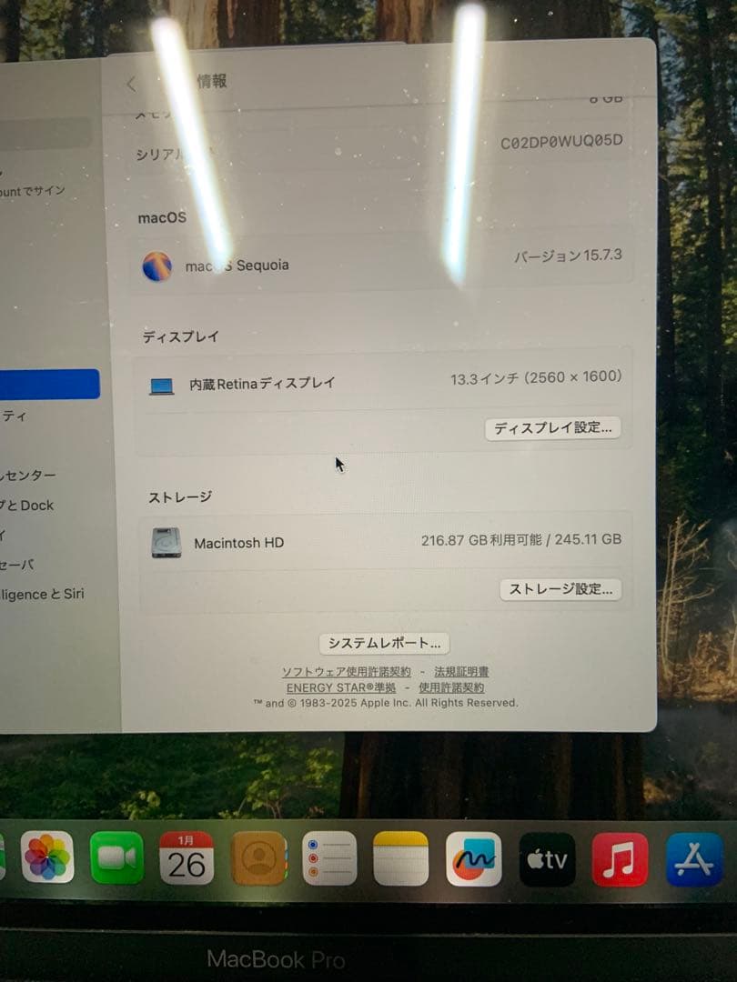 こ*＠様 MacBook pro シルバー 充電器付き