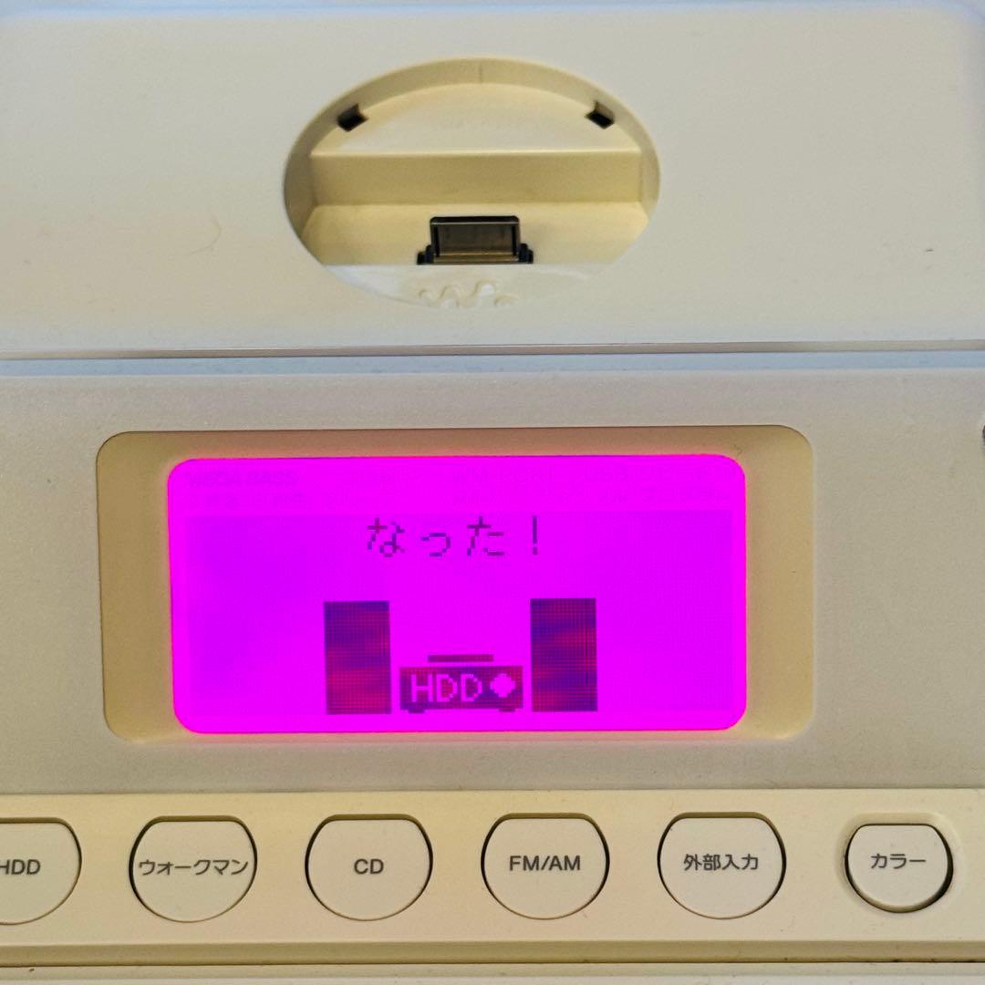 【動作確認済】SONY HDDコンポ CMT-E300HD ホワイト　リモコン付