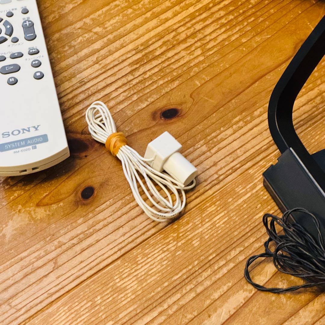 【動作確認済】SONY HDDコンポ CMT-E300HD ホワイト　リモコン付