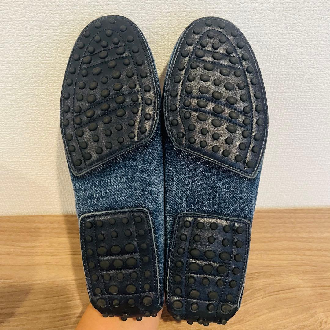 【極美品】TOD’S トッズ ビットローファー モカシン　デニム