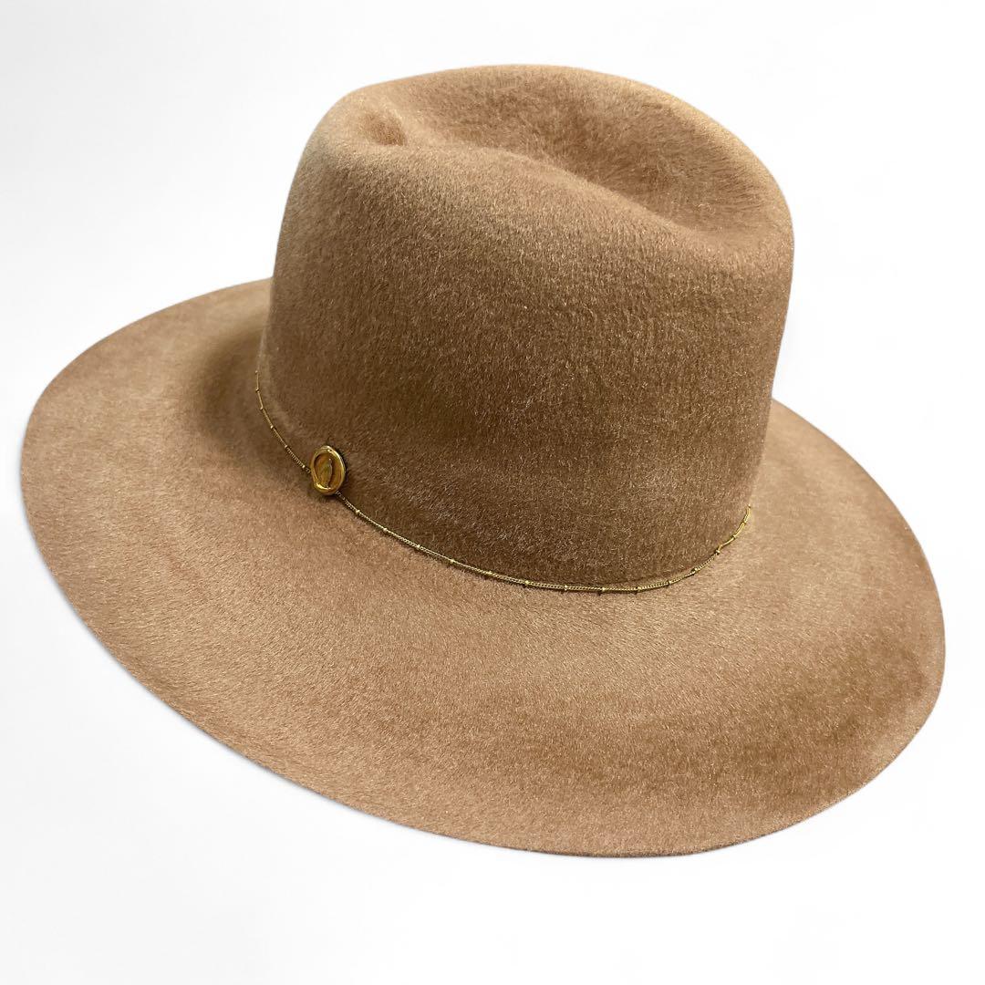 【新品タグ付】ALEXIA STAM Flat Brim Fedora Hat