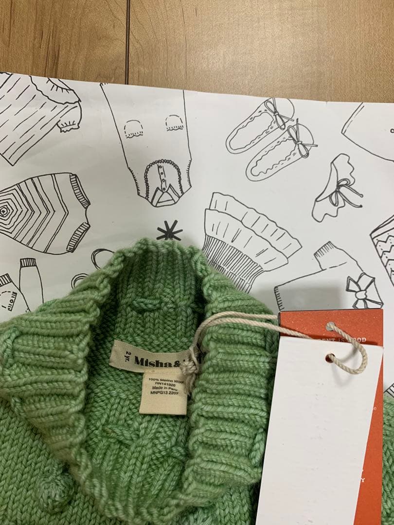 新品タグ付き misha and puffスケポン2Y