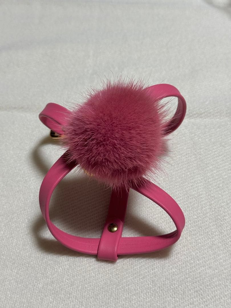 ファーがキュートなイタリア製のハーネス＆リードXXS美品