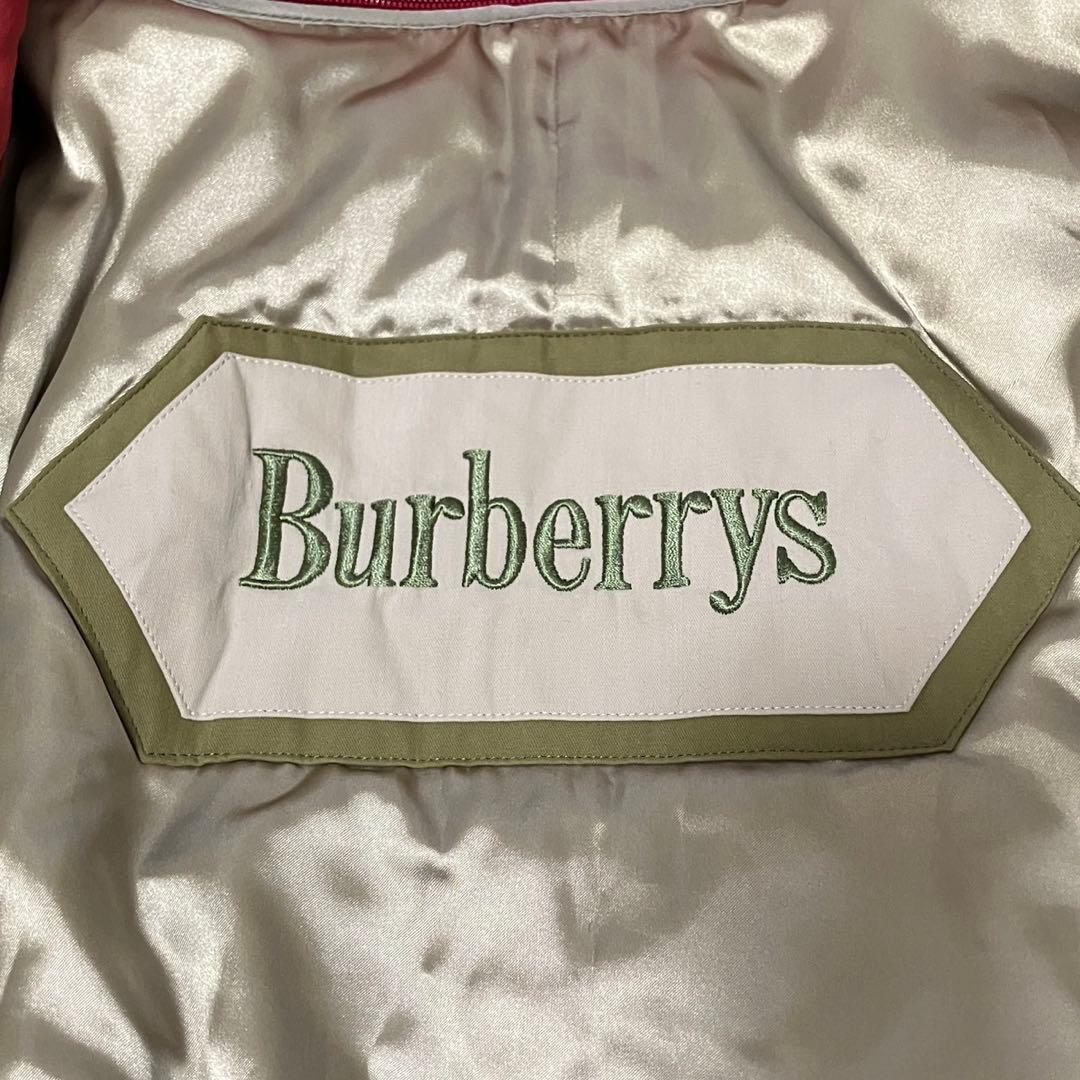 XL ライナー　バーバリーズ　ステンカラーコート　フード　ノバチェック　赤