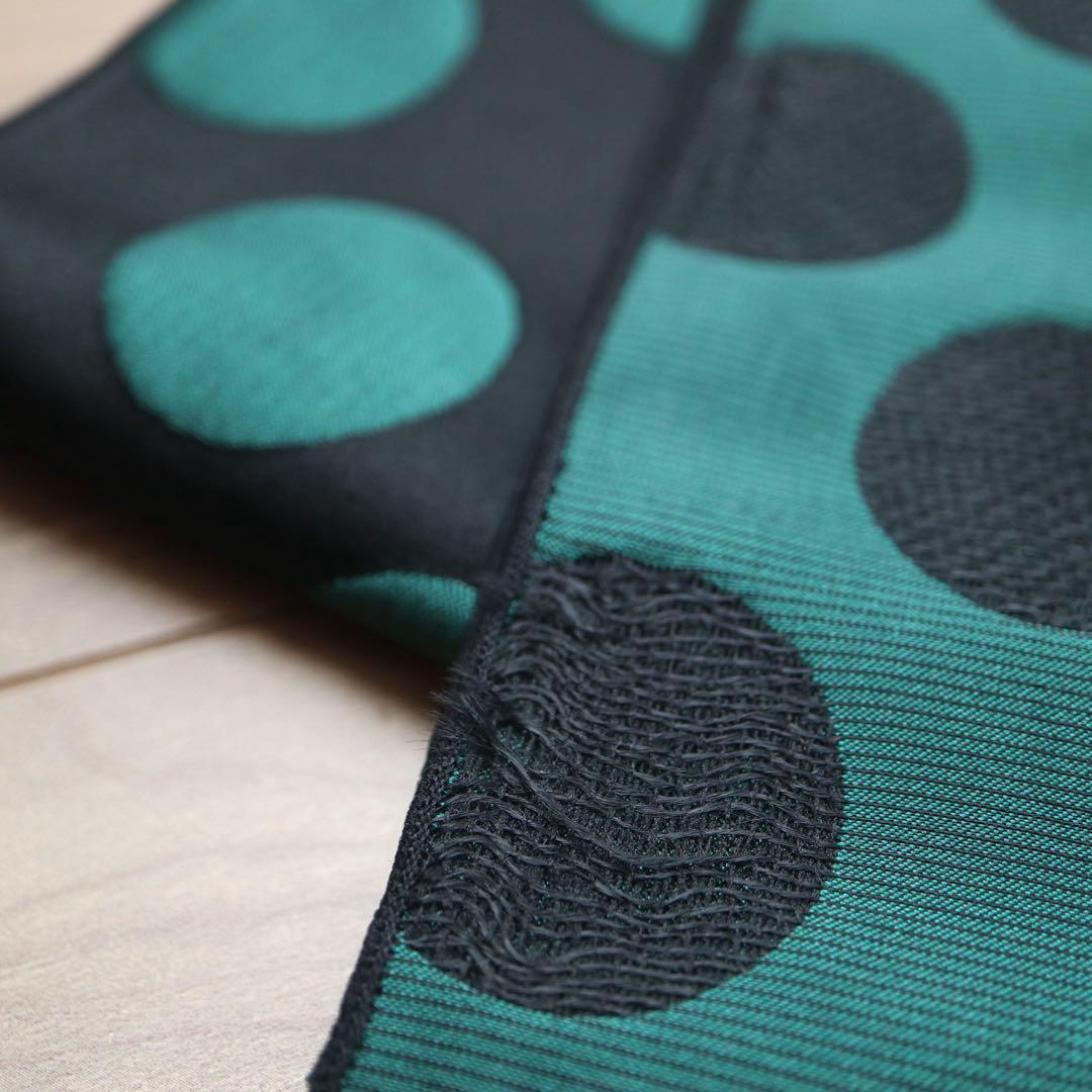 tsubakian ドット 水玉 兵児帯 グリーン