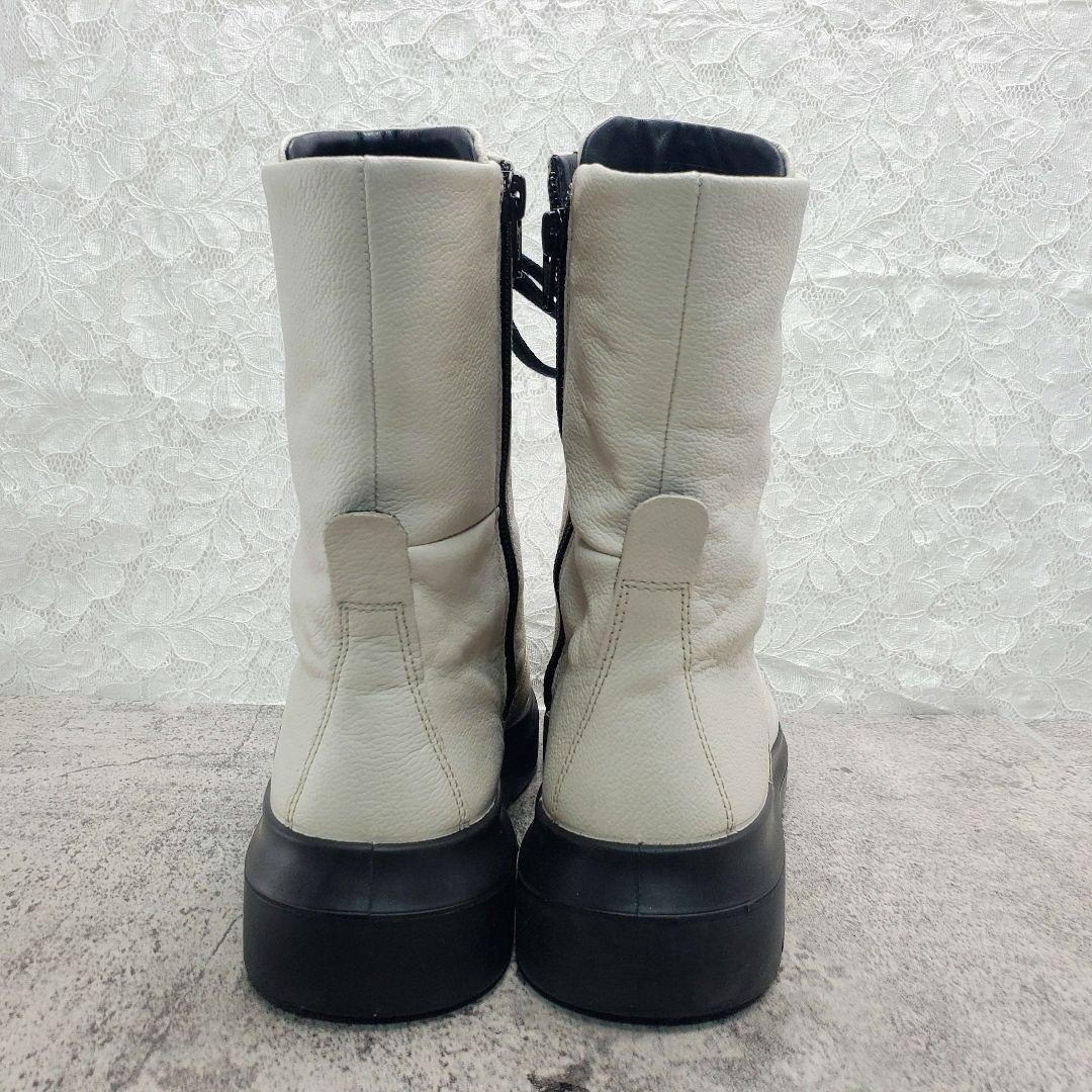 美品✨ECCO NOUVELLE ヌーベル レースアップブーツ 本革 撥水 39