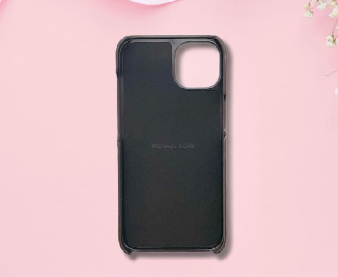 新品未使用☆マイケルコース iPhone13対応ケース ローズ ロゴ型押プリント