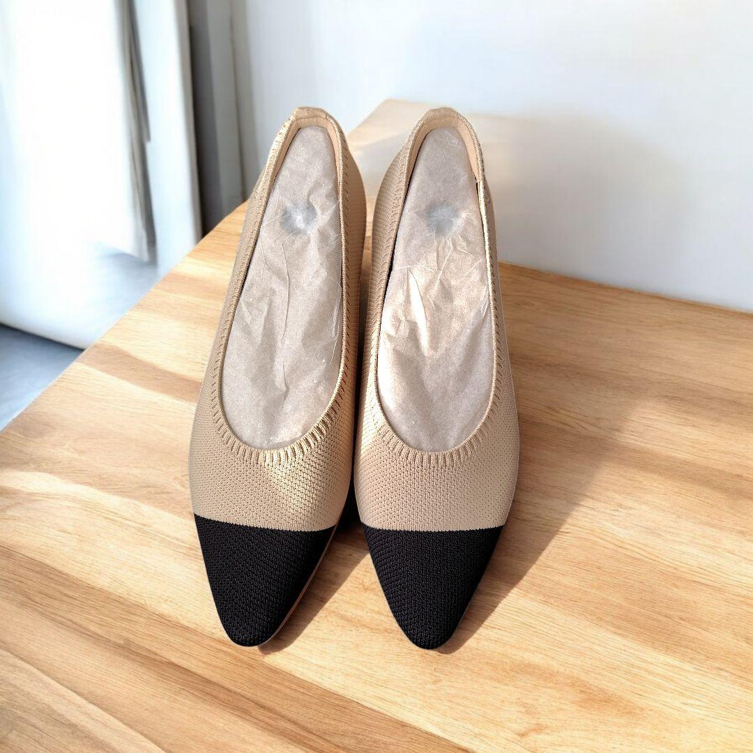 【新品】Aria5°C　VIVAIA 　ポインテッドトゥ　フラットシューズ38