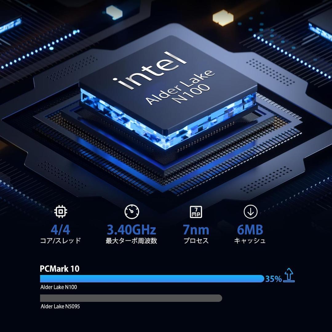 にまめ　ミニpc 第12世代インテルAlder Lake-N100