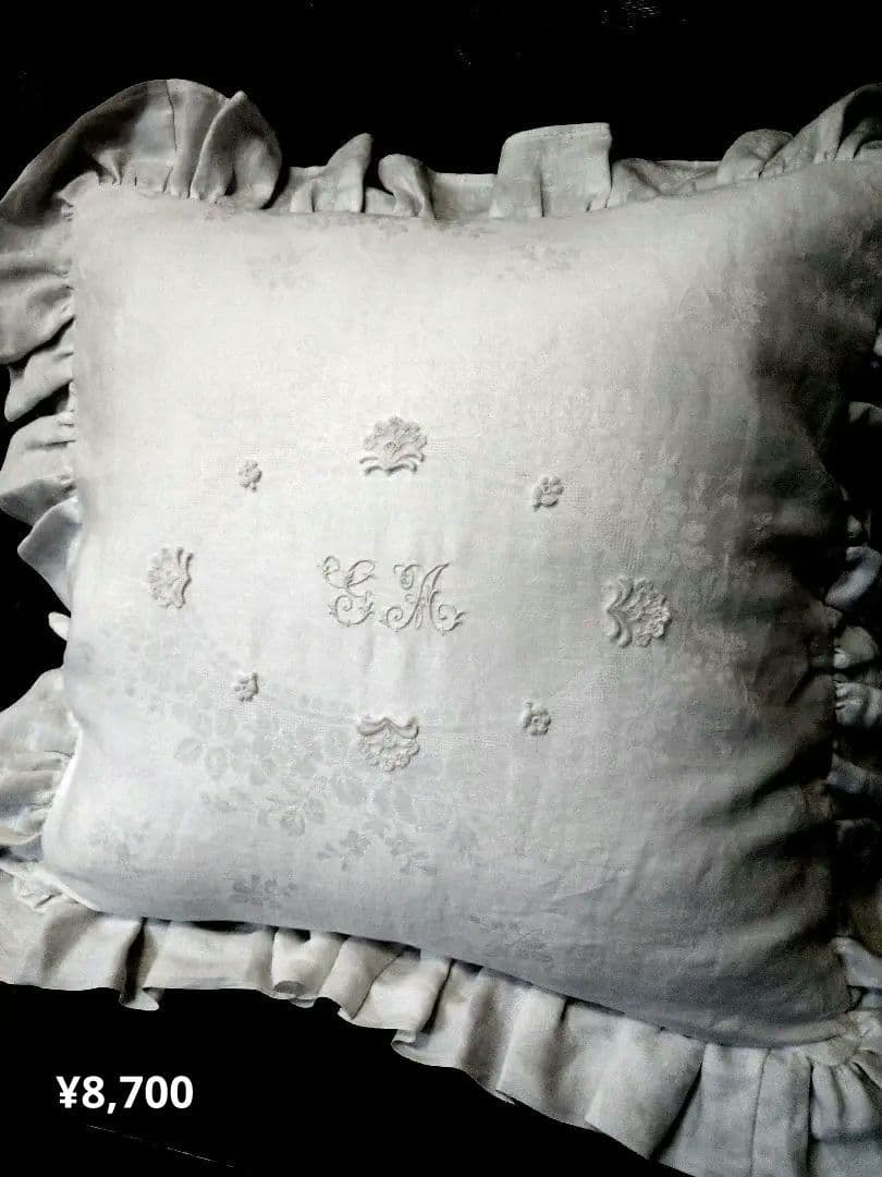 ※ぴぴ様おまとめオーダー※フランスアンティーク　ダマスク織　ロゴ　刺繍