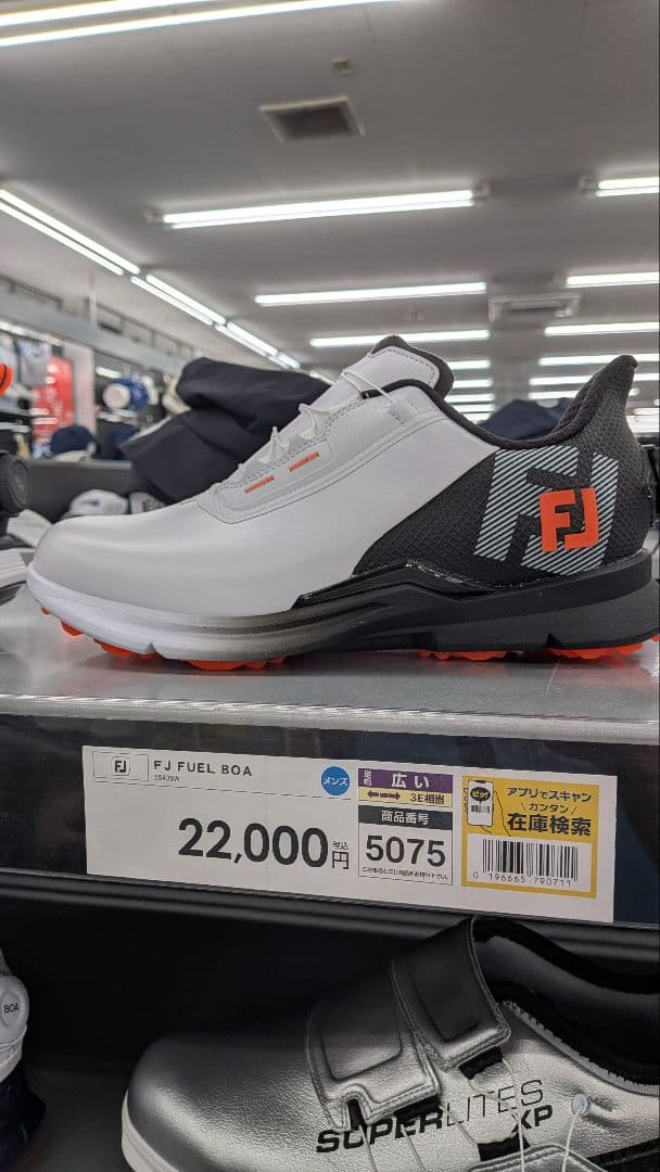 現行　FJ　フットジョイ FUEL BOA ゴルフシューズ ホワイト/ブラック
