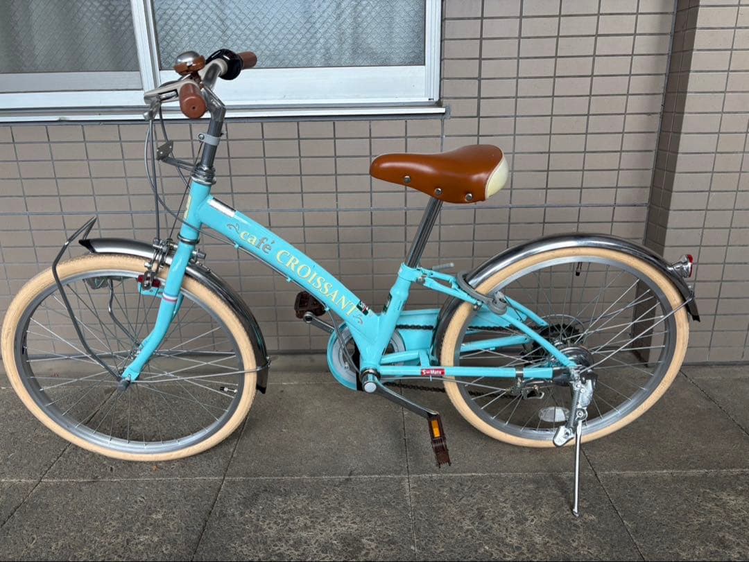 【美品】レトロデザイン子供用自転車 20インチ Café Croissant
