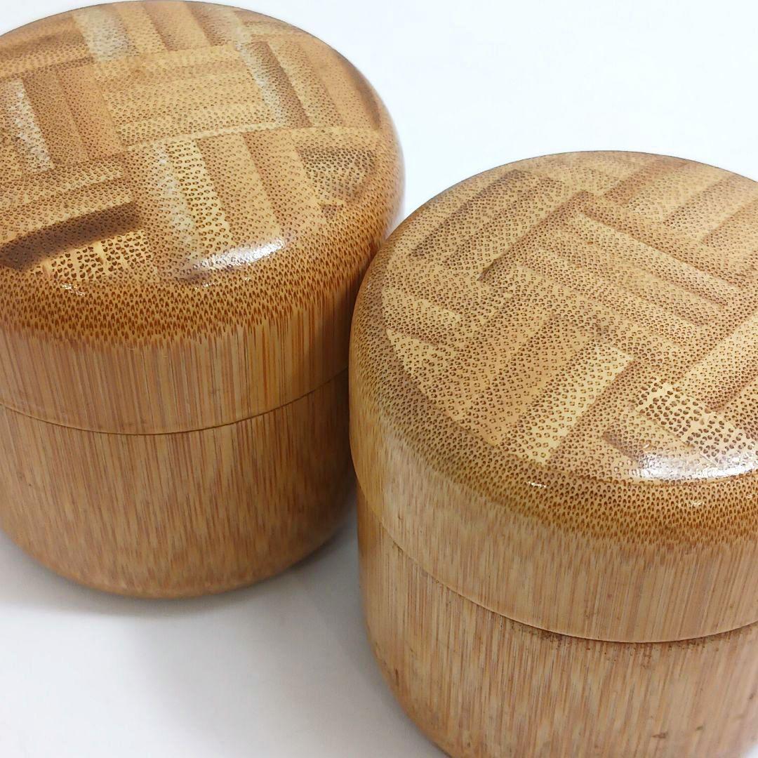 Y3122-102 茶道具 蒔絵 独楽塗 竹製等 棗6点セット 　ひ