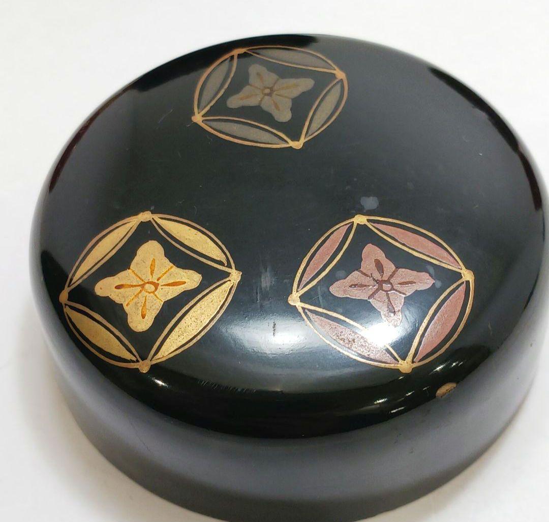 Y3122-102 茶道具 蒔絵 独楽塗 竹製等 棗6点セット 　ひ