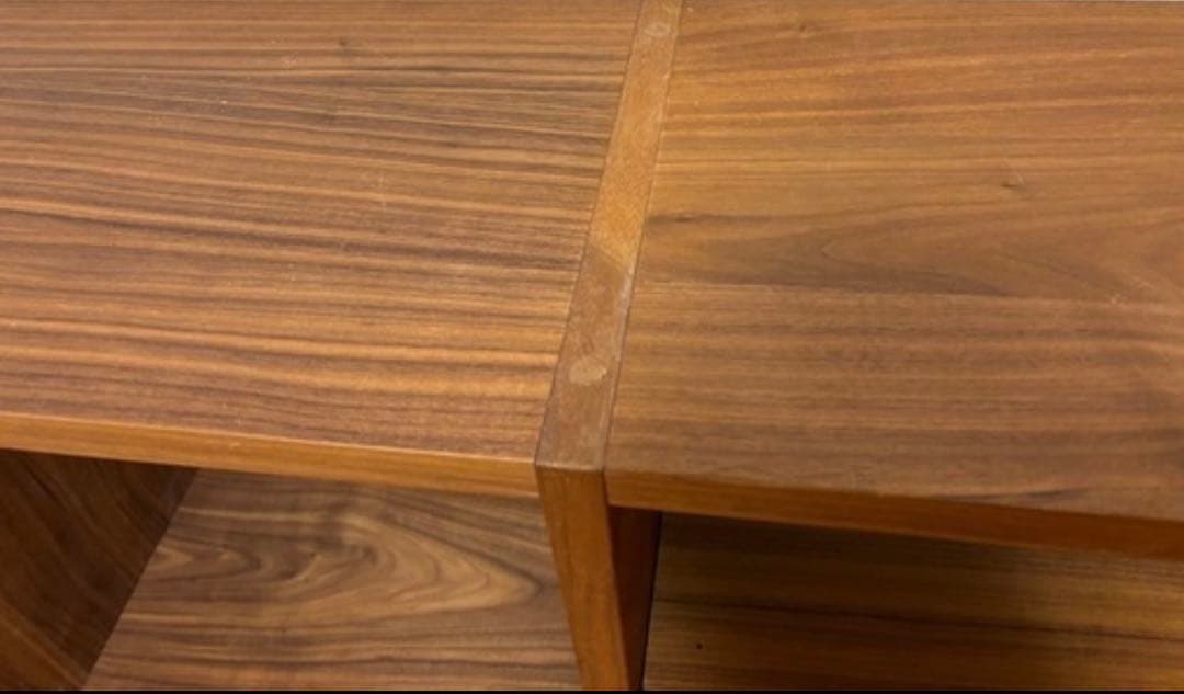 無印　スタッキングシェルフウォールナット材