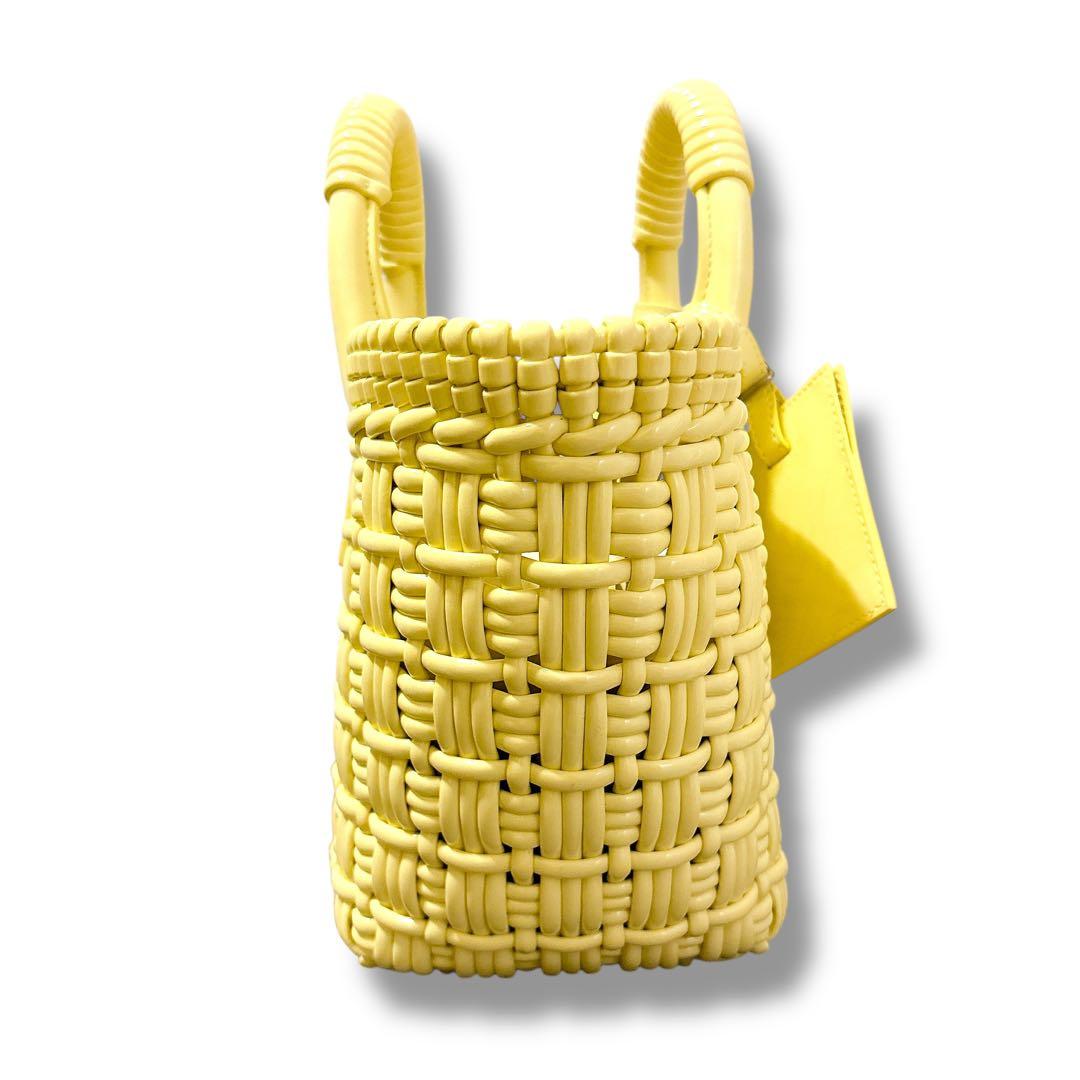 美品 BALENCIAGA バレンシアガ ビストロXS カゴバッグ ハンドバッグ