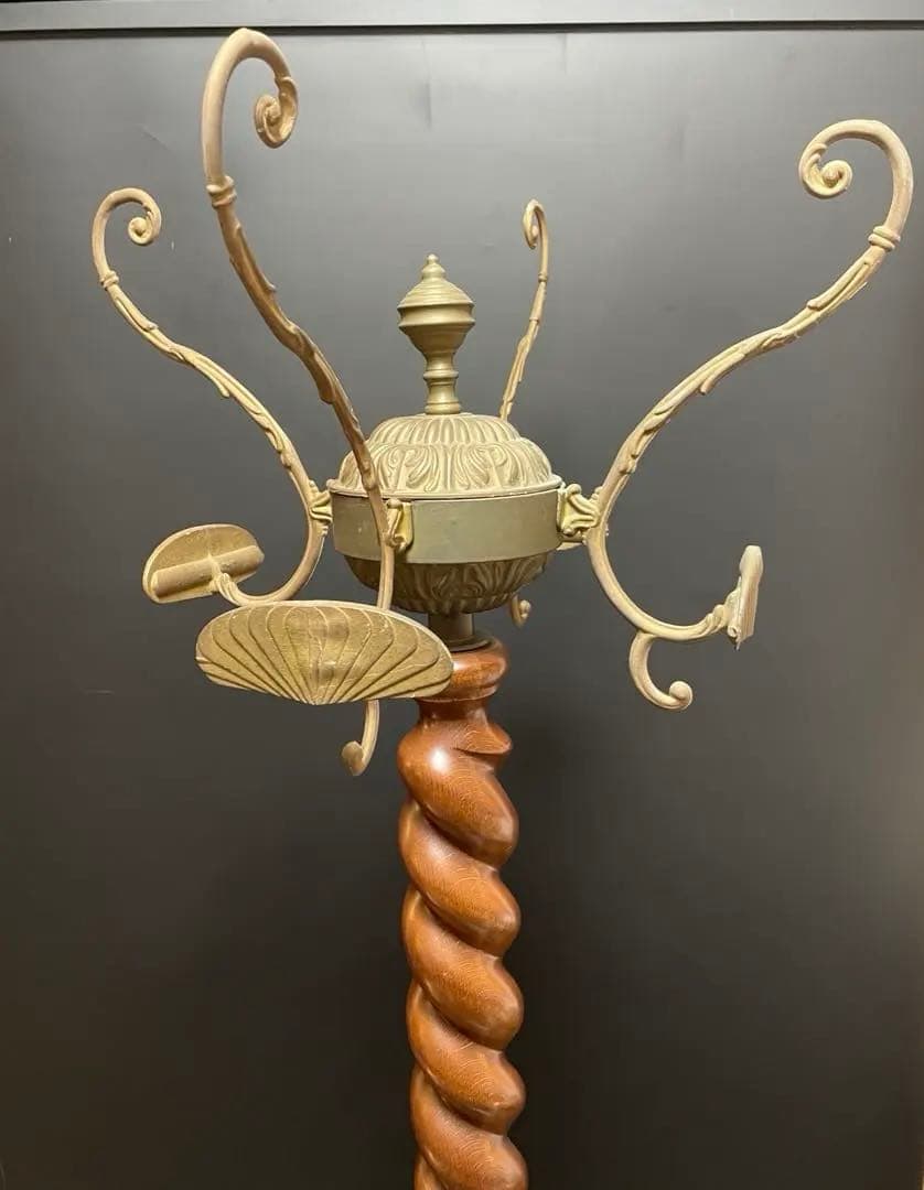 アンティーク　イタリア製　ポールハンガー　ポールスタンド　コートハンガー